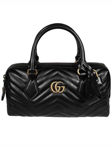 Gucci sac main cuir noir - sac,