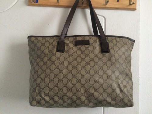 Gucci brown supreme - brown, canvas