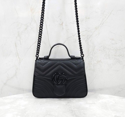 Gucci sac main marmont - à, noir